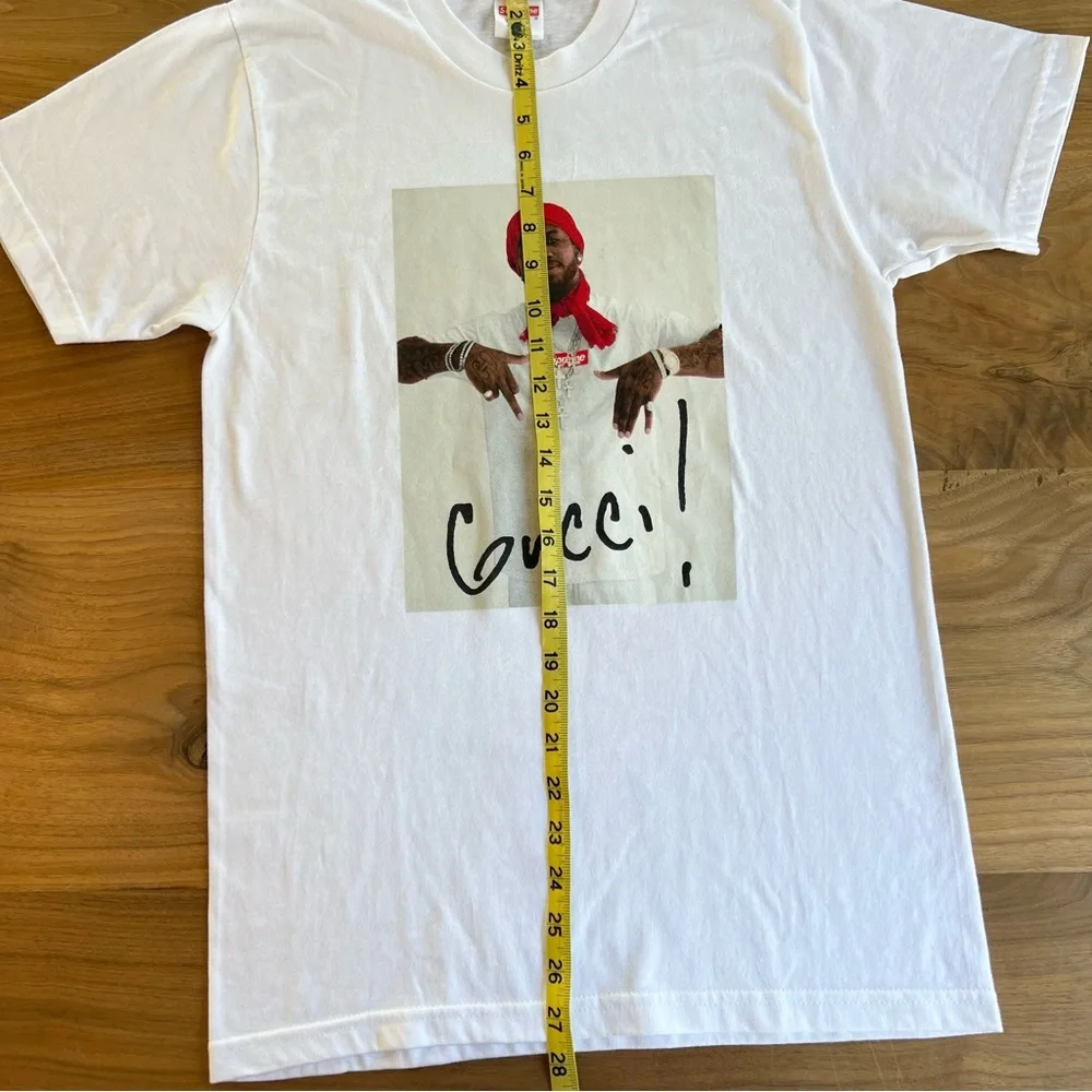 RARE Limited Supreme x Gucci Mane Photo
Tee Shirt White Size Small - Picture 8 of 10